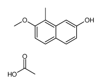 acetic acid,7-methoxy-8-methylnaphthalen-2-ol Structure