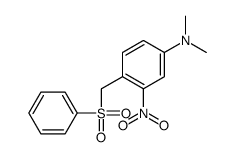 4-(benzenesulfonylmethyl)-N,N-dimethyl-3-nitroaniline结构式