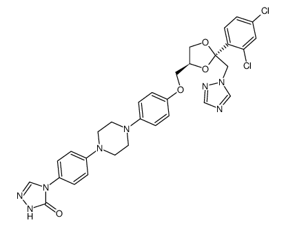 N-Desalkyl Itraconazole结构式
