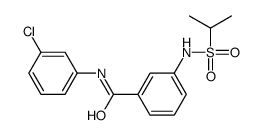 N-(3-chlorophenyl)-3-(propan-2-ylsulfonylamino)benzamide Structure