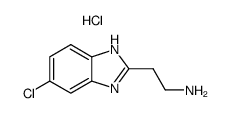 2-(5-氯-1H-苯并眯唑-2-基)乙胺二盐酸盐结构式