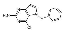 5-benzyl-4-chloro-5H-pyrrolo[3,2-d]pyrimidin-2-amine结构式