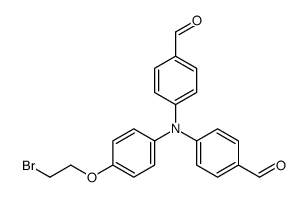 4-(N-[4-(2-bromoethoxy)phenyl]-4-formylanilino)benzaldehyde结构式