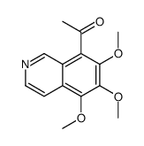 1-(5,6,7-trimethoxyisoquinolin-8-yl)ethanone Structure