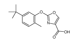 2-(5-tert-butyl-2-methylphenoxy)-1,3-oxazole-4-carboxylic acid Structure