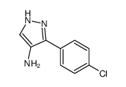 3-(4-氯苯基)-1H-吡唑-4-胺结构式