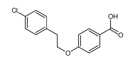 4-[2-(4-chlorophenyl)ethoxy]benzoic acid结构式