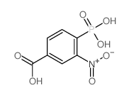 3-nitro-4-phosphono-benzoic acid structure