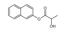 Lactic acid, 2-naphthyl ester结构式