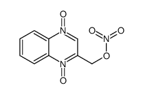 2-喹喔啉甲醇硝酸盐1,4-二氧化物结构式