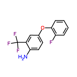 4-(2-Fluorophenoxy)-2-(trifluoromethyl)aniline结构式