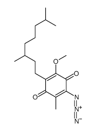 3-azido-2-methyl-5-methoxy-6-(3,7-dimethyloctyl)-1,4-benzoquinone结构式