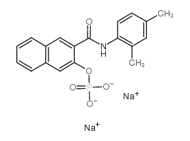 萘酚AS-MX磷酸二钠盐结构式