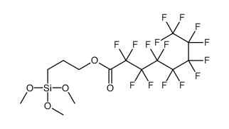 3-trimethoxysilylpropyl 2,2,3,3,4,4,5,5,6,6,7,7,8,8,8-pentadecafluorooctanoate Structure