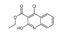4-氯-3-甲酸乙酯-2-喹啉酮结构式