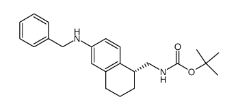 ((R)-6-benzylamino-1,2,3,4-tetrahydro-naphthalen-1-ylmethyl)-carbamic acid tert-butyl ester Structure