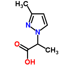 2-(3-Methyl-1H-pyrazol-1-yl)propanoic acid structure