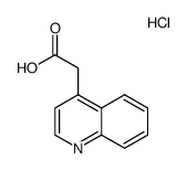 quinolin-4-yl-acetic acid hydrochloride结构式