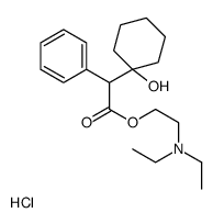 2-(diethylamino)ethyl 2-(1-hydroxycyclohexyl)-2-phenylacetate,hydrochloride Structure