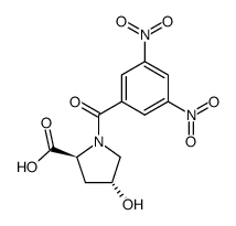 N-(3,5-dinitrobenzoyl)-(4R)-hydroxy-L-proline Structure