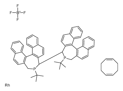 (S)-二叔丁基四氢联二萘磷-铑配合物结构式