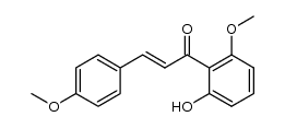 (E)-1-(2-hydroxy-6-methoxyphenyl)-3-(4-methoxyphenyl)prop-2-en-1-one结构式