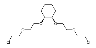 cis-1,2-bis(6-chloro-1,4-dioxahexyl)cyclohexane Structure