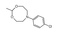 6-(4-chlorophenyl)-2-methyl-1,3,6-dioxazocane结构式