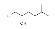 1-chloro-5-methyl-hexan-2-ol结构式