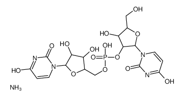铀酰-2'-5'-尿苷铵盐结构式