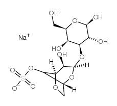 3,6-ANHYDRO-ALPHA-D-GALACTOPYRANOSYL-1,3-D-GALACTOSE-4-O-SULFATE, NA结构式