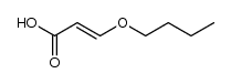 trans-β-n-Butoxyacrylic acid结构式