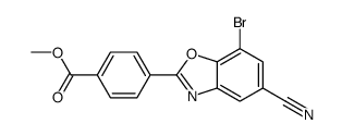 Methyl 4-(7-bromo-5-cyanobenzo[d]oxazol-2-yl)benzoate结构式