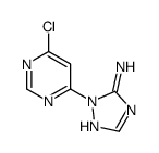 2-(6-Chloropyrimidin-4-yl)-2H-[1,2,4]triazol-3-ylamine Structure