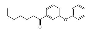 1-(3-phenoxyphenyl)heptan-1-one结构式