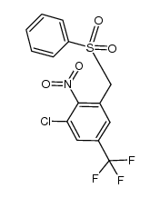 3-chloro-2-nitro-5-trifluoromethylbenzyl phenyl sulfone结构式