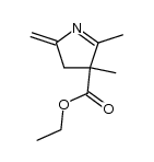 ethyl 4,5-dimethyl-2-methylene-3,4-dihydro-2H-pyrrole-4-carboxylate结构式