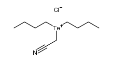 (cyanomethyl)dibutyltelluronium chloride Structure