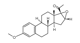 16α,17-epoxy-3-methoxy-19-nor-pregna-1,3,5(10)-trien-20-one结构式