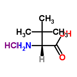 D-叔亮氨酸盐酸盐结构式