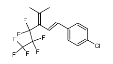 (E)-1-chloro-4-(4,4,5,5,6,6,6-heptafluoro-3-(propan-2-ylidene)hex-1-en-1-yl)benzene Structure