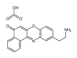 10-(2-aminoethyl)benzo[a]phenoxazin-5-one,nitric acid Structure