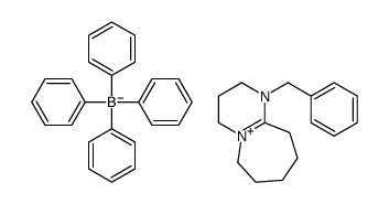 8-Benzyl-1,8-diazabicyclo[5.4.0]undec-7-ene tetraphenylborate结构式