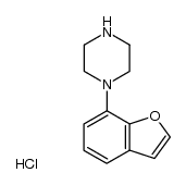 1-(benzo[b]furan-7-yl)piperazine hydrochloride Structure