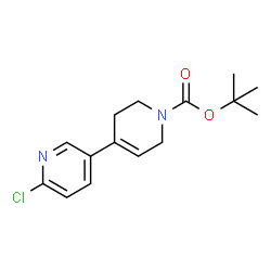 4-(6-氯吡啶-3-基)-3,6-二氢-2H-吡啶-1-甲酸叔丁酯结构式