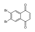 6,7-dibromonaphthalene-1,4-dione Structure