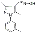 3,5-dimethyl-1-(3-methylphenyl)-1H-pyrazole-4-carbaldehyde oxime Structure
