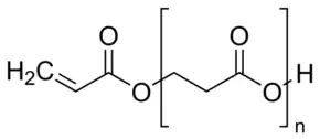 2-羧乙基丙烯酸酯低聚物结构式