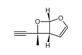 2,7-Dioxabicyclo[3.2.0]hept-3-ene, 6-ethynyl-6-methyl-, (1alpha,5alpha,6beta)- (9CI) Structure