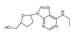 [(2S,5R)-5-[6-(ethylamino)purin-9-yl]oxolan-2-yl]methanol结构式
